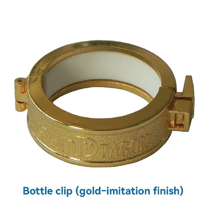 Gold-imitation bottle clip
