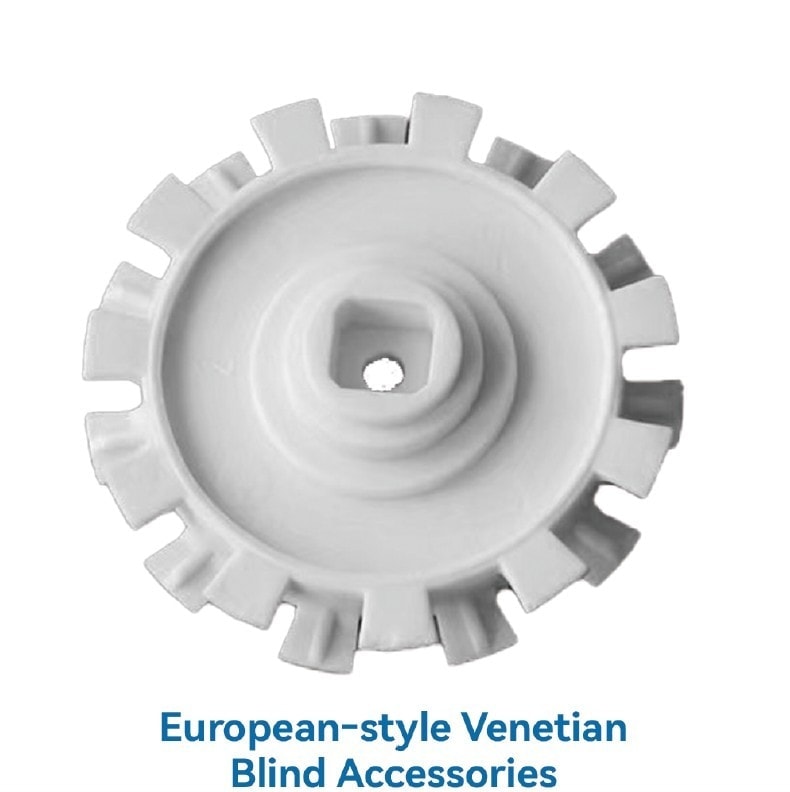 White venetian blind tilt mechanism gear