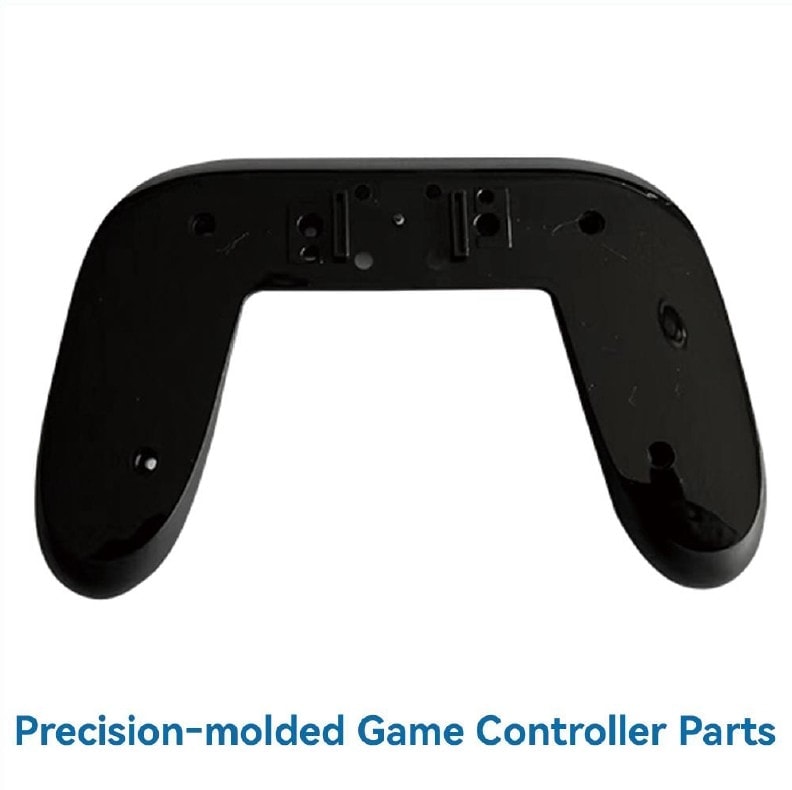 Precision-moulded game controller shell, reverse view