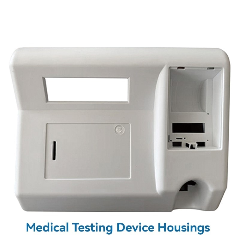 Medical testing device housing front panel