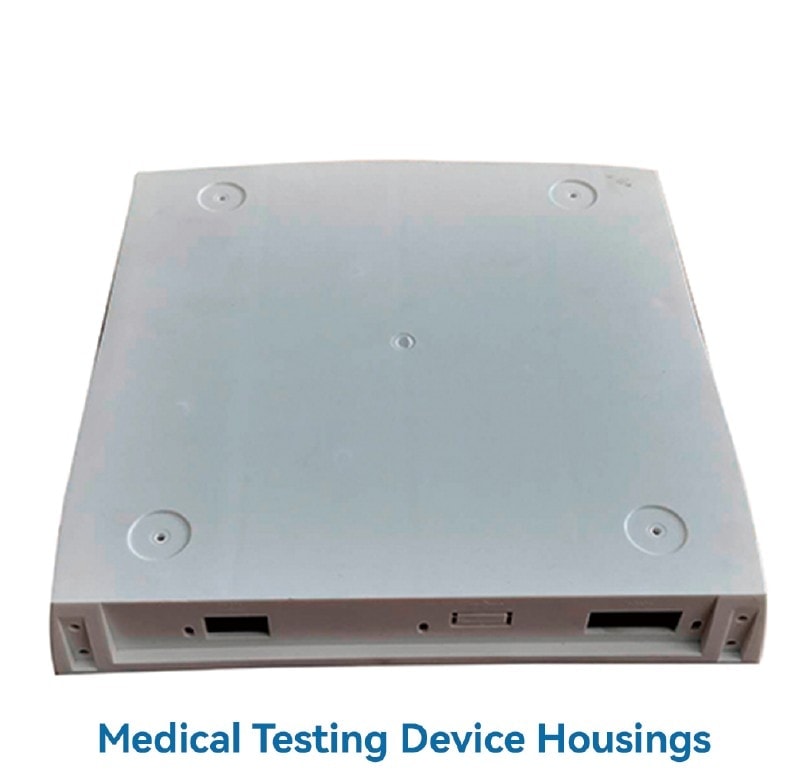 Medical testing device housing top panel
