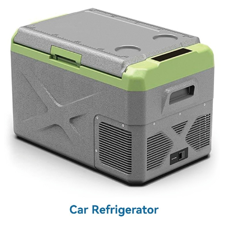 Injection-moulded car refrigerator