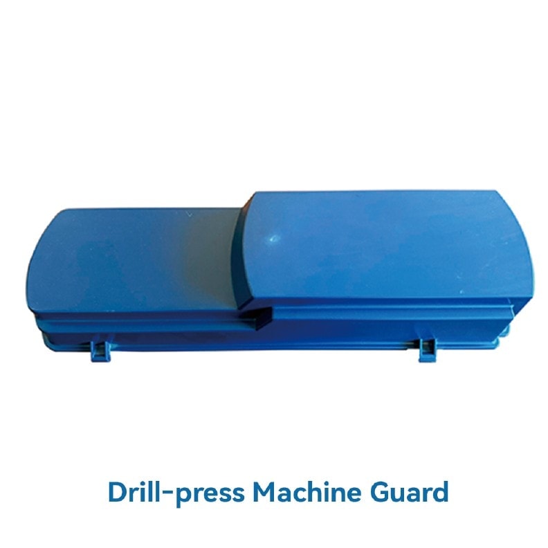 Injection-moulded drill-press machine guard