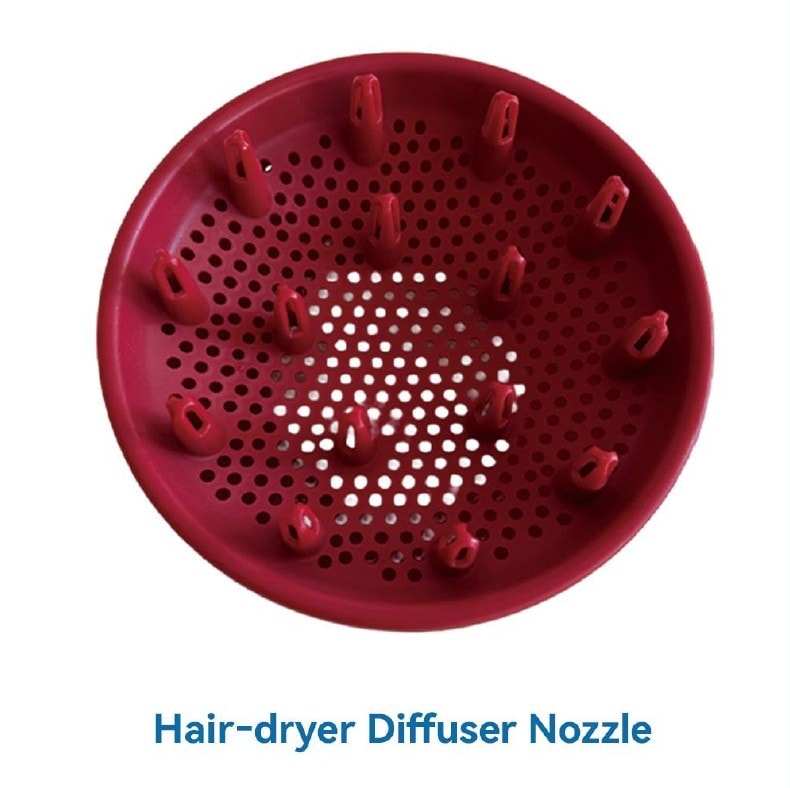 Injection-moulded hair-dryer diffuser nozzle