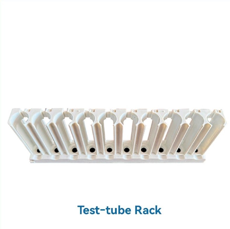 Injection-moulded test-tube rack