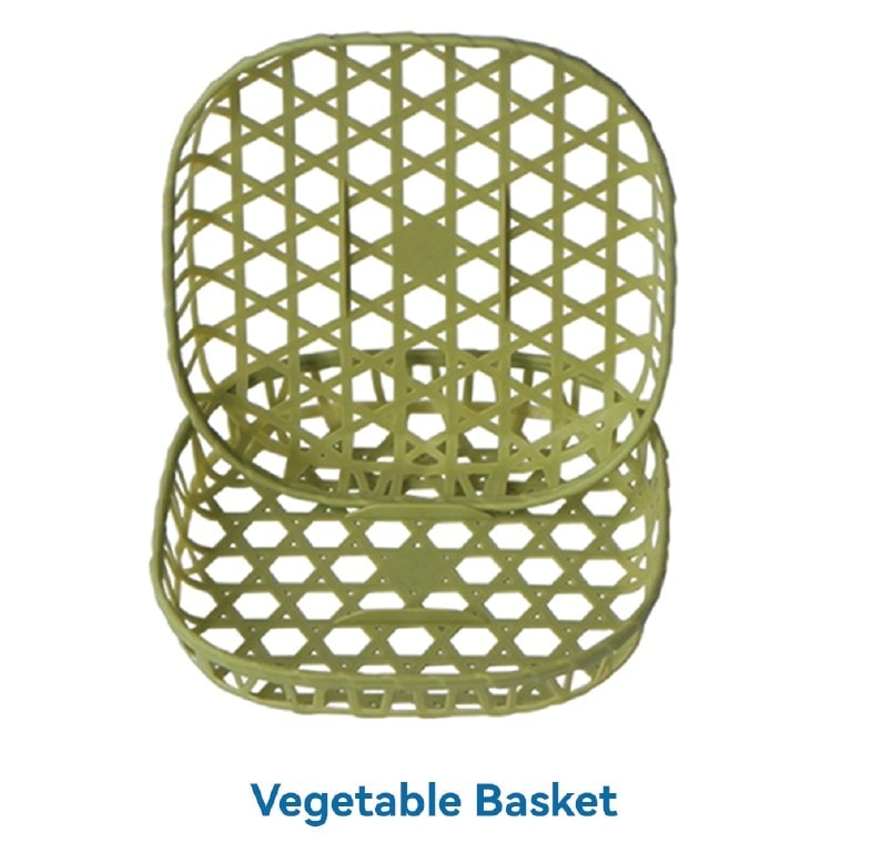 Injection-moulded vegetable basket