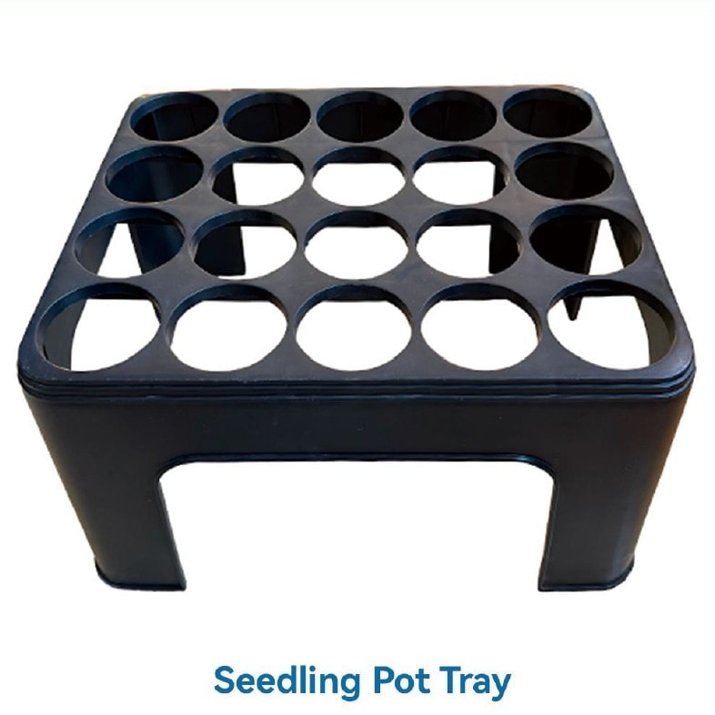 Black seedling pot tray