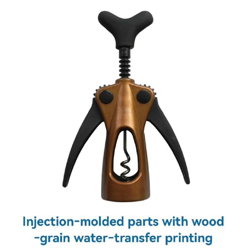 Wood-grain water-transfer printed bottle opener