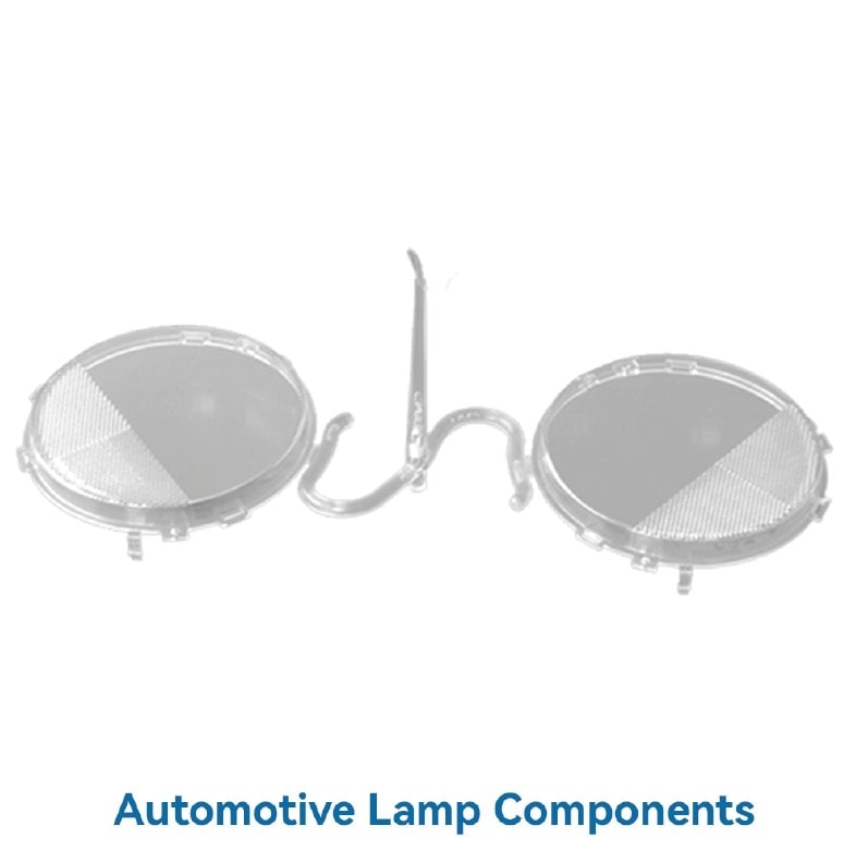 Transparent automotive lamp components