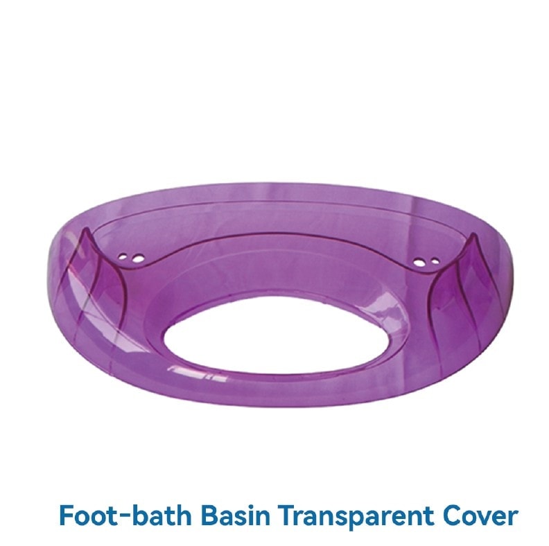 Transparent purple foot-bath basin cover