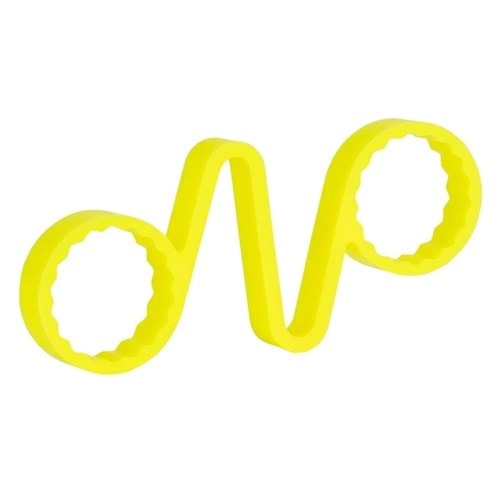 Yellow wave wheel nut indicator
